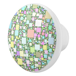 Den pastellfärgade kortkortet boxas knopp