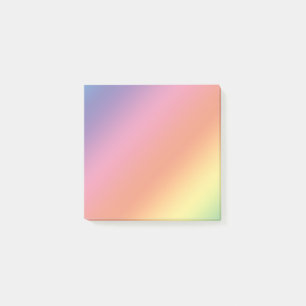 Den pastellfärgade regnbågen postar det noterar post-it block