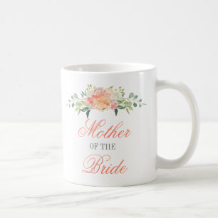 Den pastellfärgade vattenfärgen blommar budens kaffemugg