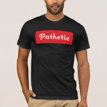 Den patetiska roliga T-tröja kvadrerar design