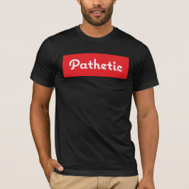 Den patetiska roliga T-tröja kvadrerar design T-shirt