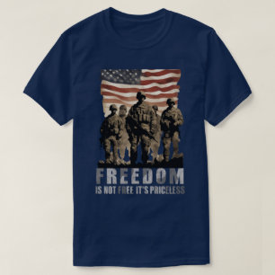 Den patriotiska amerikanska Flagga Frihet är inte T Shirt