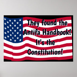 Den patriotiska Antifa-handboken (ds) Poster