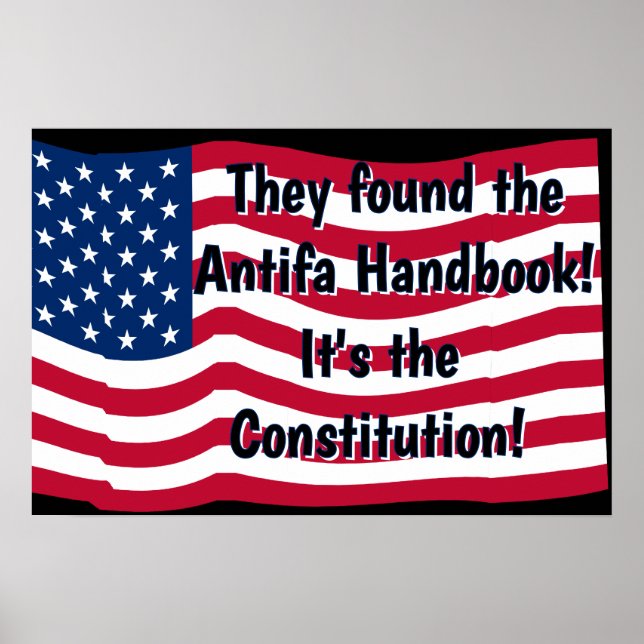 Den patriotiska Antifa-handboken (ds) Poster (Framsidan)