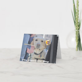 Den patriotiska hunden kort