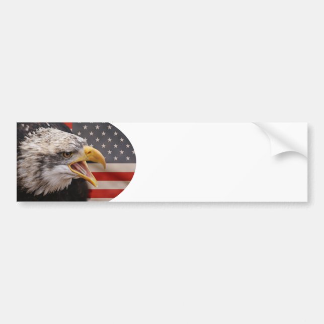 Den patriotiska örnen avbildar bildekalet bildekal (Framsidan)