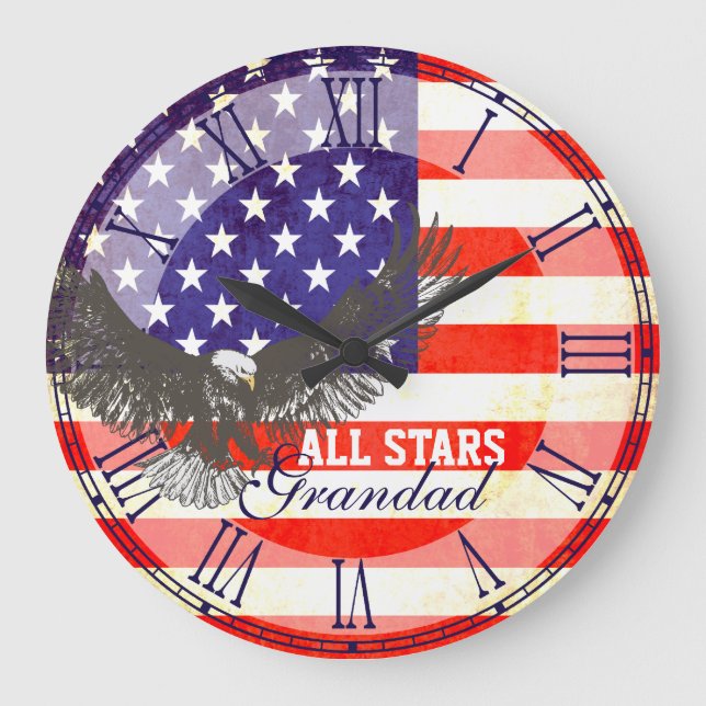 Den patriotiska väggen för amerikanska stor klocka (Framsida)