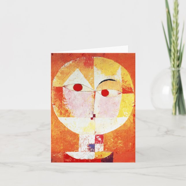 Den Paul Klee senecioen noterar kortet Kort (Framsida)