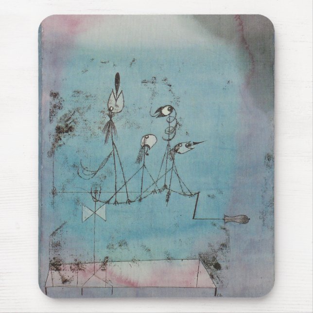 Den Paul Klee Twittering maskinmusen vadderar Musmatta (Framsidan)