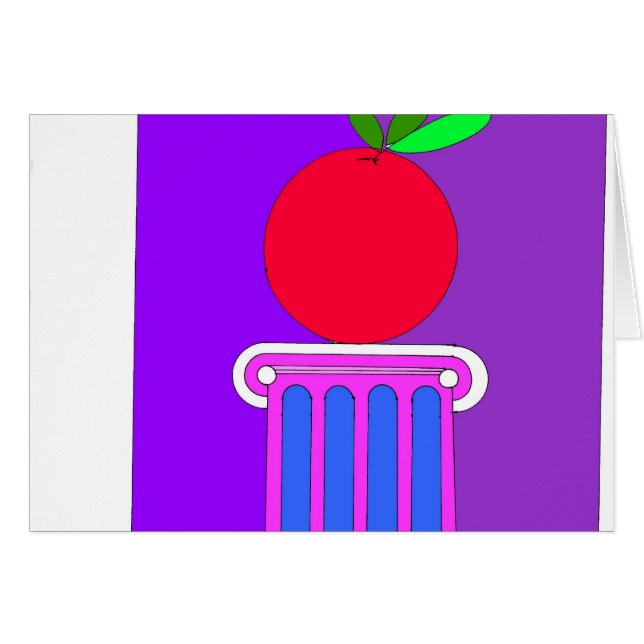 den pedastal illustratören 300dpi kopierar hälsningskort (Framsidan Horizontal)