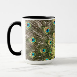 Den Pedro påfågeln befjädrar den färgrika Mugg