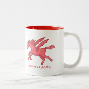 Den Pegasus possen Två-Tonar muggen Två-Tonad Mugg