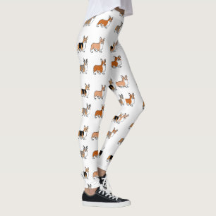 den pembrokewelsh all corgien färgar tecknader leggings