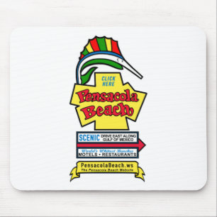 Den Pensacola stranden undertecknar Mousepad Musmatta