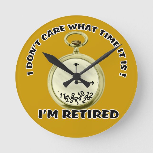 Den pensionerade klockaväggen tar tid på rund klocka (Framsida)