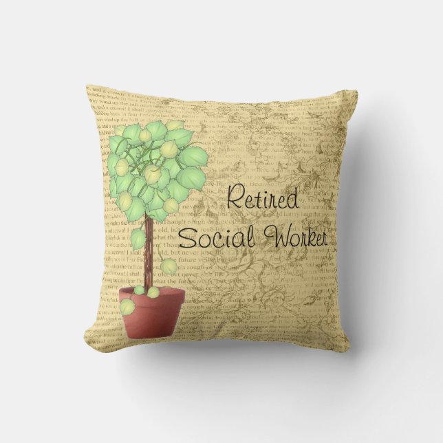Den pensionerade socialarbetare kudder kudde (Framsida)
