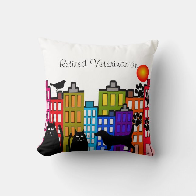 Den pensionerade veterinären kudder nyckfull djur kudde (Framsida)