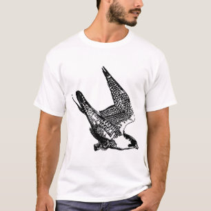 Den Peregrine falken skissar T-shirt