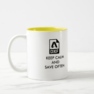 Den perfekta Autocad märkes- kaffemuggen Två-Tonad Mugg
