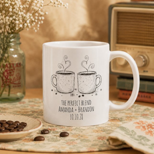 Den Perfekta Blandningen 2Koppar Mysig Bröllop Kaffemugg (Skapare uppladdad)