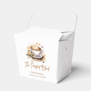 Den Perfekta Blandningen Kaffe Bröllopspar Brudtär Presentaskar