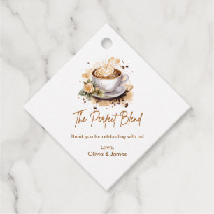 Den Perfekta Blandningen Kaffe Tack Bröllopsdusch  Gåvor Etiketter