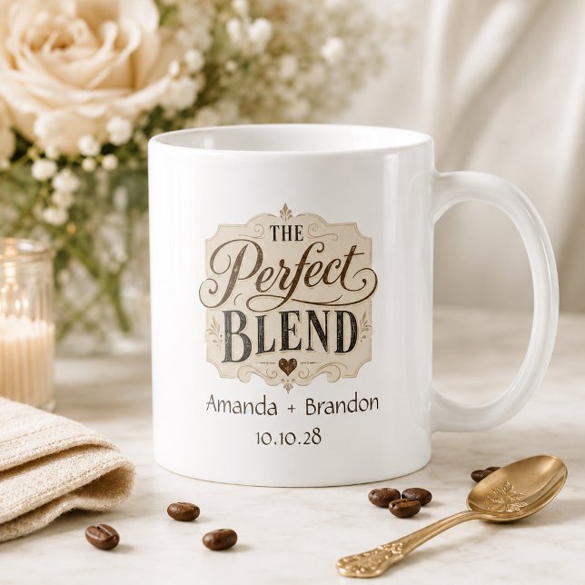 Den Perfekta Blandningen Vintage Bokstavsformad Br Kaffemugg (Skapare uppladdad)