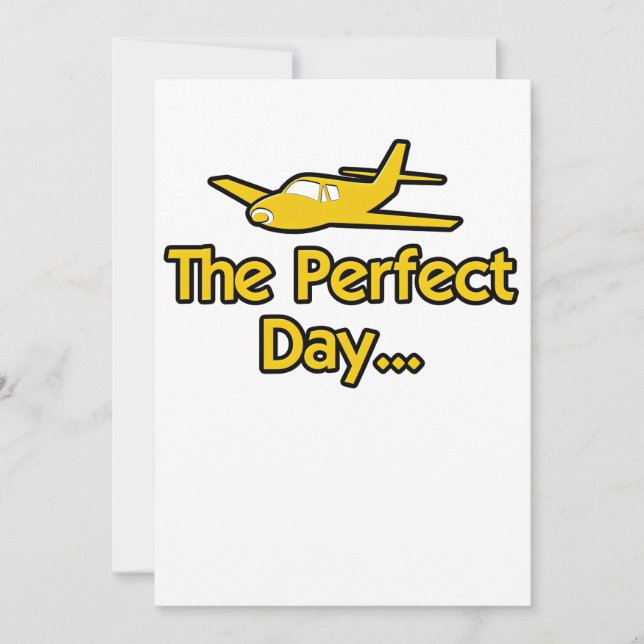 Den perfekta dag-flygplanet kort (Framsida)