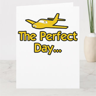 Den perfekta dag-flygplanet kort