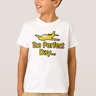 Den perfekta dag-flygplanet t shirt