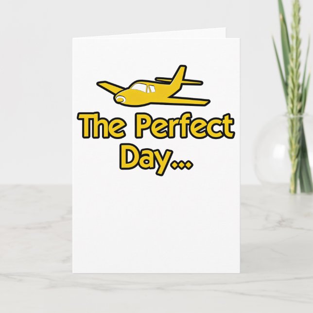 Den perfekta dagens flygplan kort (Framsida)