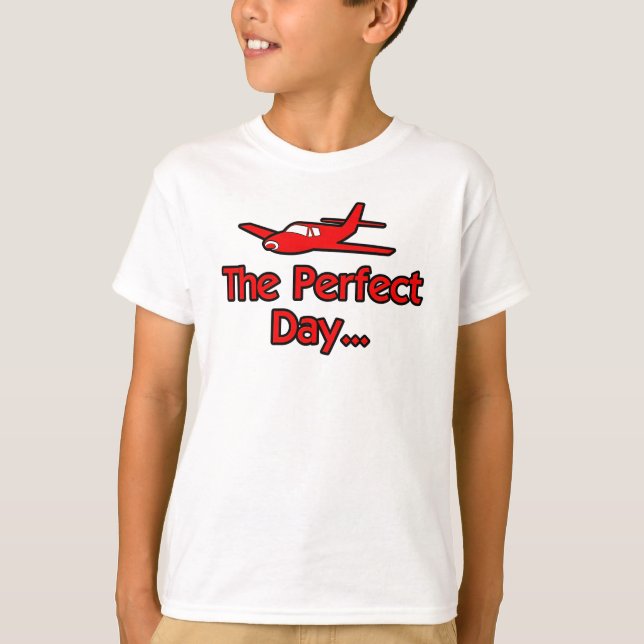 Den perfekta dagens flygplan t shirt (Framsida)