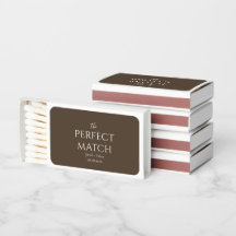 Den perfekta matchen Moderna bruna bröllopsmatchar