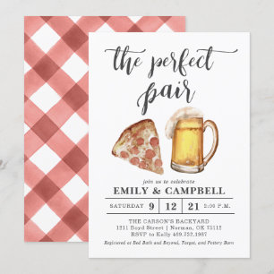 Den perfekta par-inbjudan inbjudningar