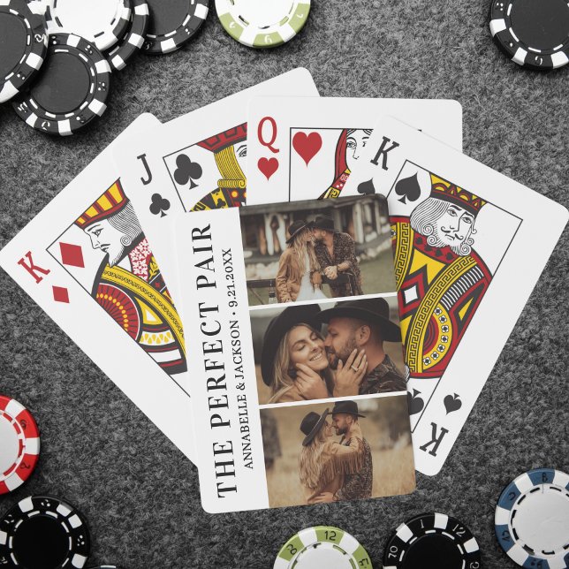 Den perfekta parbilden casinokort (The Perfect Pair Photo Poker Cards)