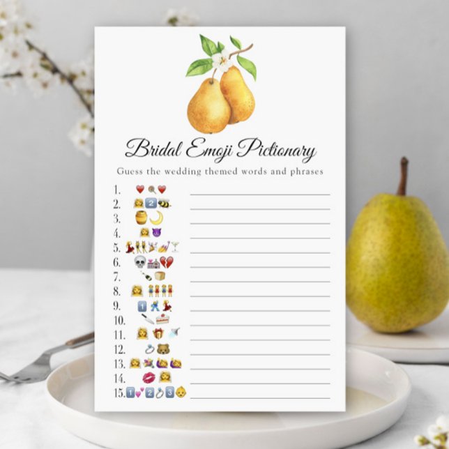 Den perfekta paret Bröllopsdusch emoji pictionary (Skapare uppladdad)