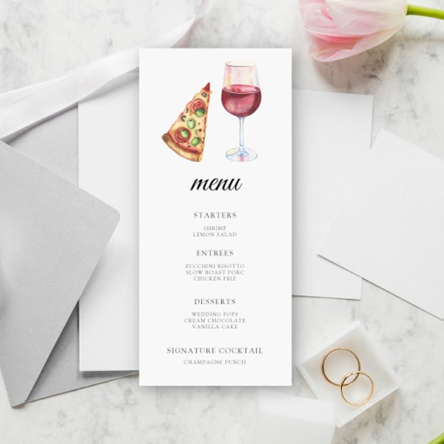 Den perfekta paret Bröllopsfestmeny Meny (Skapare uppladdad)