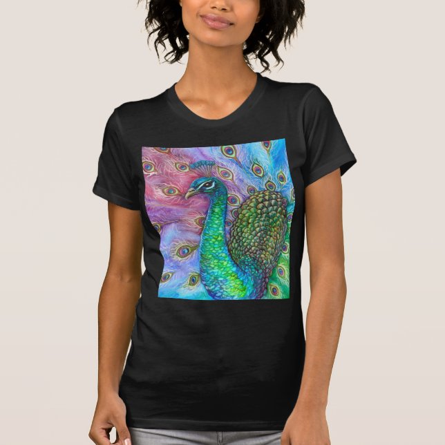 Den perfekta peacock.en tee shirt (Framsida)