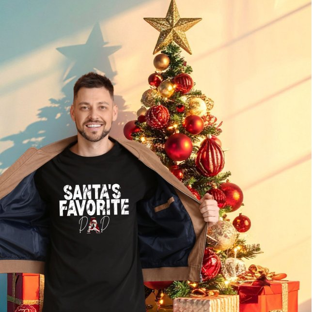 Den perfekta presenten för pappa: "Santas favoritp T Shirt (Skapare uppladdad)