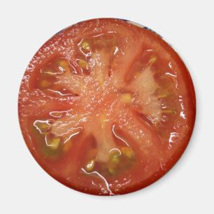 Den perfekta skivatomaten magnet