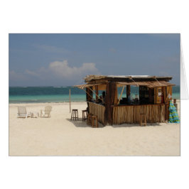 Den perfekta strandpuben hälsningskort