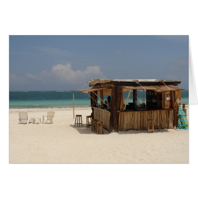 Den perfekta strandpuben hälsningskort (Framsidan Horizontal)