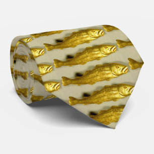 Den perfekta Torsk-fisken som frystes i guld, blev Slips