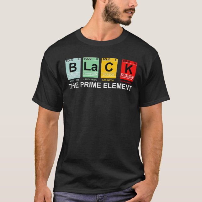 Den periodiska Bord-afrikanska T Shirt (Framsida)