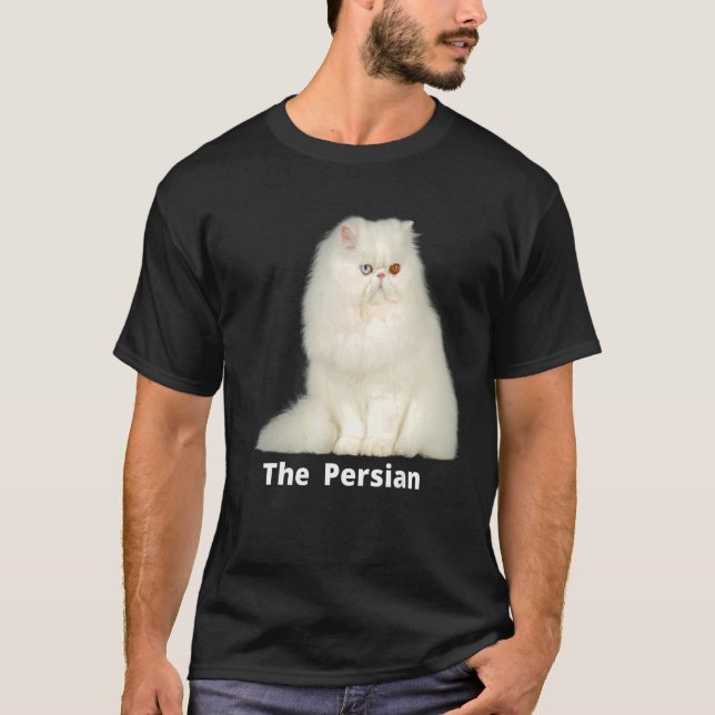 Den persiska katten är en av de populäraste katter t shirt (Framsida)