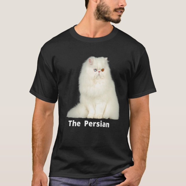 Den persiska katten en av de mest populära kattern t shirt (Framsida)