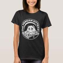 Den persiska kattungens logotyp T-shirt / Dam vit