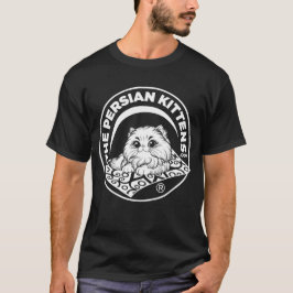 Den persiska kattungens logotyp T-shirt / Vit