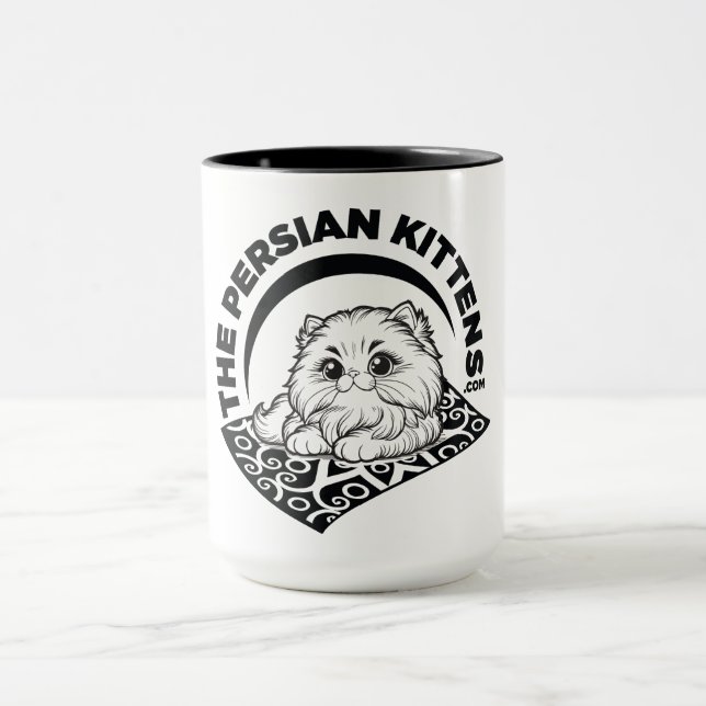 Den persiska kittens Logotyp Mugg 1 (Center)
