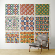 Den persiska mosaiken belägger med tegel